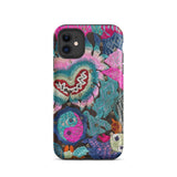 Heart and Soul - Ceremonial Miao Textile Art Phone Case Iphone 11 / Matte Embroidered Floral Phone Case Iphone