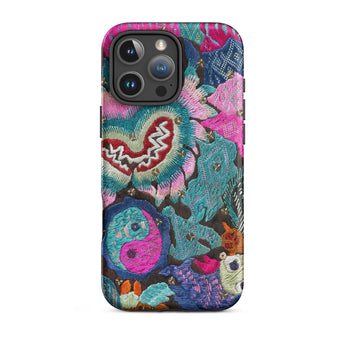 Heart and Soul - Ceremonial Miao Textile Art Phone Case Iphone 16 Pro Max / Matte Embroidered Floral Iphone Case