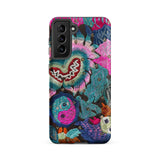 Heart and Soul - Ceremonial Miao Textile Art Phone Case Samsung Galaxy S21 Fe / Matte Vibrant Embroidered Phone Case Intricate Floral