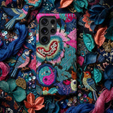 Heart and Soul - Ceremonial Miao Textile Art Phone Case Vibrant Intricately Embroidered Phone Case Colorful Birds Floral Iphone
