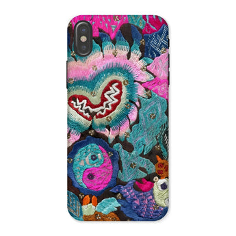 Heart and Soul - Ceremonial Miao Textile Art Phone Case Iphone x / Matte Embroidered Mobile Cases