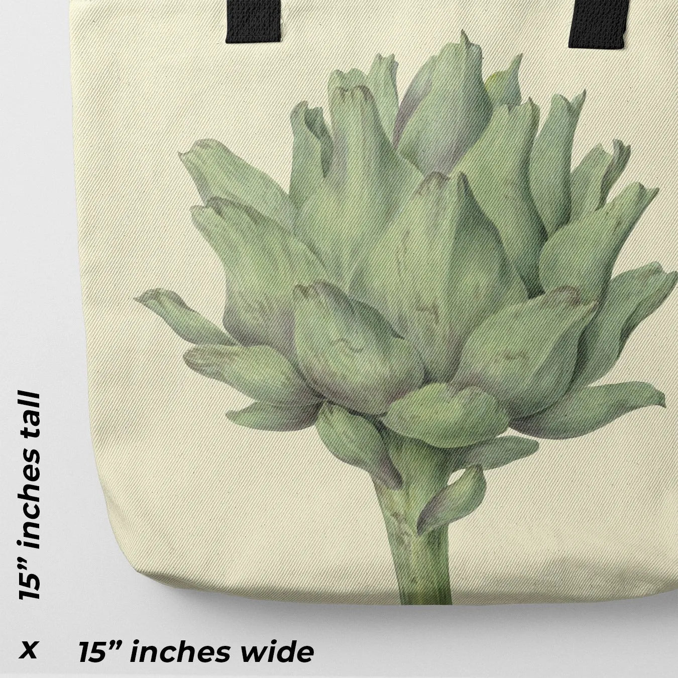 Heartichoke Tote - Lemon Butter - Heavy Duty Reusable Grocery Bag - Shopping Totes - Aesthetic Art