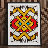 Hearts of Glass - Stained Window Art Print / Canvas Framed Artwork Symmetrical Geometric Design Bold, Photography, Sydney’s Queen Victoria