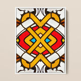 Hearts of Glass - Stained Window Art Print / Canvas Vibrant Artwork Symmetrical Geometric Design Bold, Photography, Sydney’s Queen Victoria