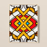 Hearts of Glass - Stained Window Art Print / Canvas Vibrant Artwork Symmetrical Geometric Pattern Bold, Photography, Sydney’s Queen
