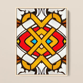 Hearts of Glass - Stained Window Art Print / Canvas Vibrant Artwork Symmetrical Geometric Pattern Bold, Photography, Sydney’s Queen