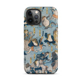 Heroes of the Kabuki Stage Played by Frogs - Utagawa Kuniyoshi Phone Case, Iphone 12 Pro Max / Matte, Mobile Cases, Toby Leon