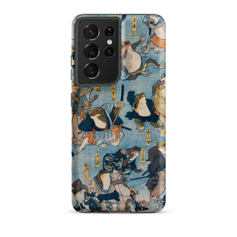 Heroes of the Kabuki Stage Played by Frogs - Utagawa Kuniyoshi Phone Case, Samsung Galaxy S21 Ultra / Matte, Mobile Cases, Toby Leon