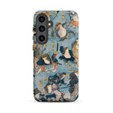 Heroes of the Kabuki Stage Played by Frogs - Utagawa Kuniyoshi Phone Case, Samsung Galaxy S24 Plus / Matte, Mobile Cases, Toby Leon