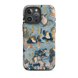 Heroes of the Kabuki Stage Played by Frogs - Utagawa Kuniyoshi Phone Case Iphone 16 Pro Max / Matte Frog-themed Phone Case Kabuki Stage