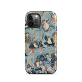 Heroes of the Kabuki Stage Played by Frogs - Utagawa Kuniyoshi Phone Case Iphone 12 Pro / Matte Frog-themed Iphone Case Kabuki Stage