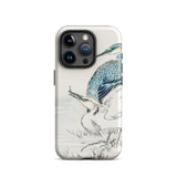 Heron and Egret - Numata Kashu Bird Art Iphone Case 15 Pro / Matte Bird-themed Phone Case Numata Kashu, Kashu Meiji Birds, Meiji-era