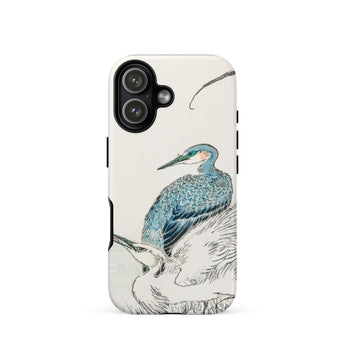Reiher und Silberreiher - Numata Kashu Vogelkunst-iPhone-Hülle, 17 / Matt, Handyhüllen, Toby Leon