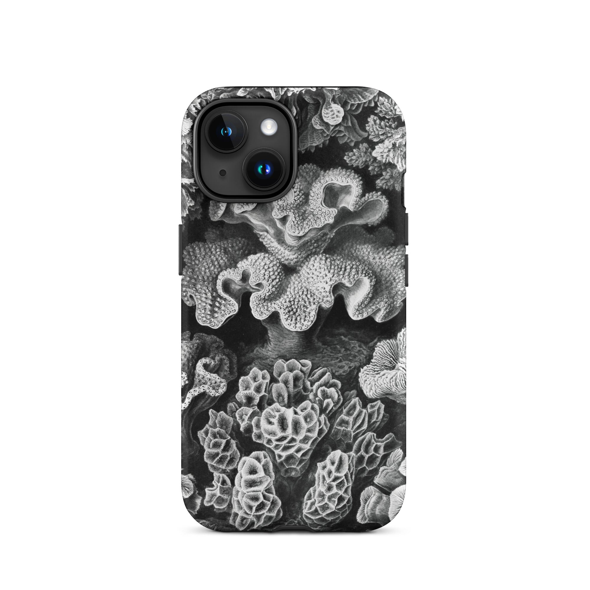 Hexacoralla Six-rayed Star Corals - Ernst Haeckel Iphone Case, 15 / Matte, Coral-patterned Phone Case