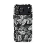 Hexacoralla Six-rayed Star Corals - Ernst Haeckel Phone Case Iphone 17 Pro Max / Matte Black Coral-patterned Phone Case Textured Design