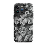 Hexacoralla Six-rayed Star Corals - Ernst Haeckel Phone Case Iphone 15 Pro Max / Matte Black White Coral-patterned Phone Case Ernst