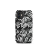 Hexacoralla Six-rayed Star Corals - Ernst Haeckel Phone Case Iphone 12 Mini / Matte Black White Coral-patterned Phone Case Ernst Haeckel,