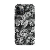Hexacoralla Six-rayed Star Corals - Ernst Haeckel Phone Case Iphone 12 Pro Max / Matte Black White Coral-patterned Phone Case Ernst