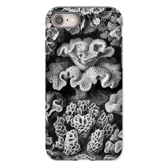 Hexacoralla Six-rayed Star Corals - Ernst Haeckel Phone Case Iphone 8 / Matte Coral-patterned Phone Case Ernst Haeckel, Sixfold Symmetry