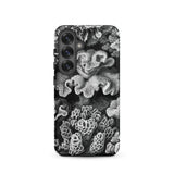 Hexacoralla Six-rayed Star Corals - Ernst Haeckel Phone Case Samsung Galaxy S25 / Matte Black White Coral-themed Phone Case Intricate