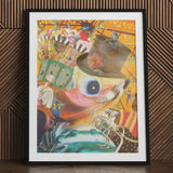 Hey Good Looking - Surreal Carnival Collage Art Print Vibrant Artwork Yellow Duck Brown Hat Adorned, Carousel Dreams Spin, Prints