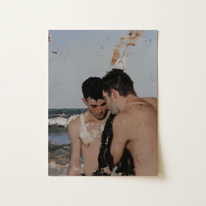 High Tide - Gay Hookup Art Print / Canvas, 12x16’’ / 31x41cm / Unframed / no Border, Posters Prints & Visual Artwork, Toby Leon