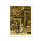 Hindu Merchants - Edwin Lord Weeks Art Print, 24x32’’ / 61x81cm / Unframed, Orientalist Street Scene