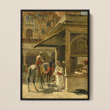 Hindu Merchants - Edwin Lord Weeks Art Print / Canvas, 12x16’’ / 31x41cm / Black Frame, Posters Prints & Visual Artwork, Toby Leon