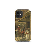 Hindu Merchants - Edwin Lord Weeks Phone Case Iphone 12 Mini / Matte Phone Case Painting Men Horses Oriental Edwin Lord Weeks, Hindu