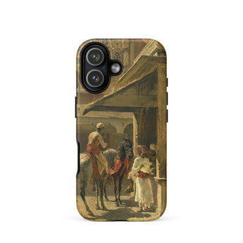 Hindu Merchants - Edwin Lord Weeks Phone Case Iphone 17 / Matte Iphone 12 Case Vintage Painting Design Horse Riders Edwin Lord Weeks, Hindu