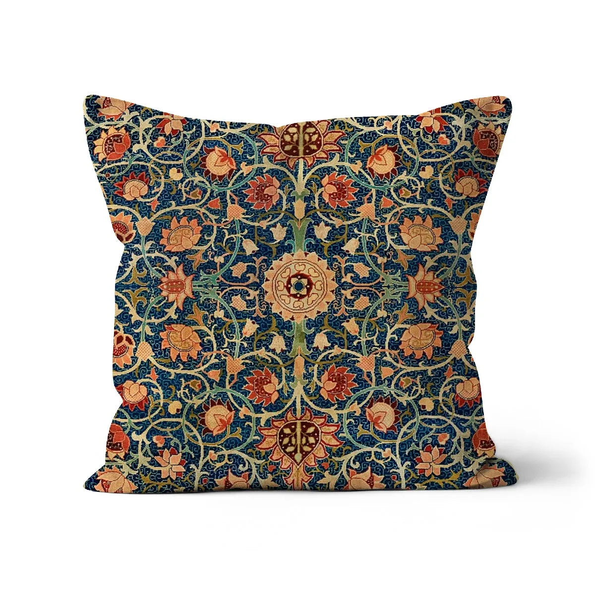 Holland Park Carpet - William Morris Cushion - Decorative Throw Pillow - Linen / 18’x18’ - Throw Pillows - Aesthetic Art