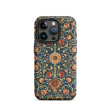 Holland Park Carpet - William Morris Iphone Case 15 Pro / Matte Floral Patterned Phone Pattern, Morris’s Horticultural Splendor, Mobile