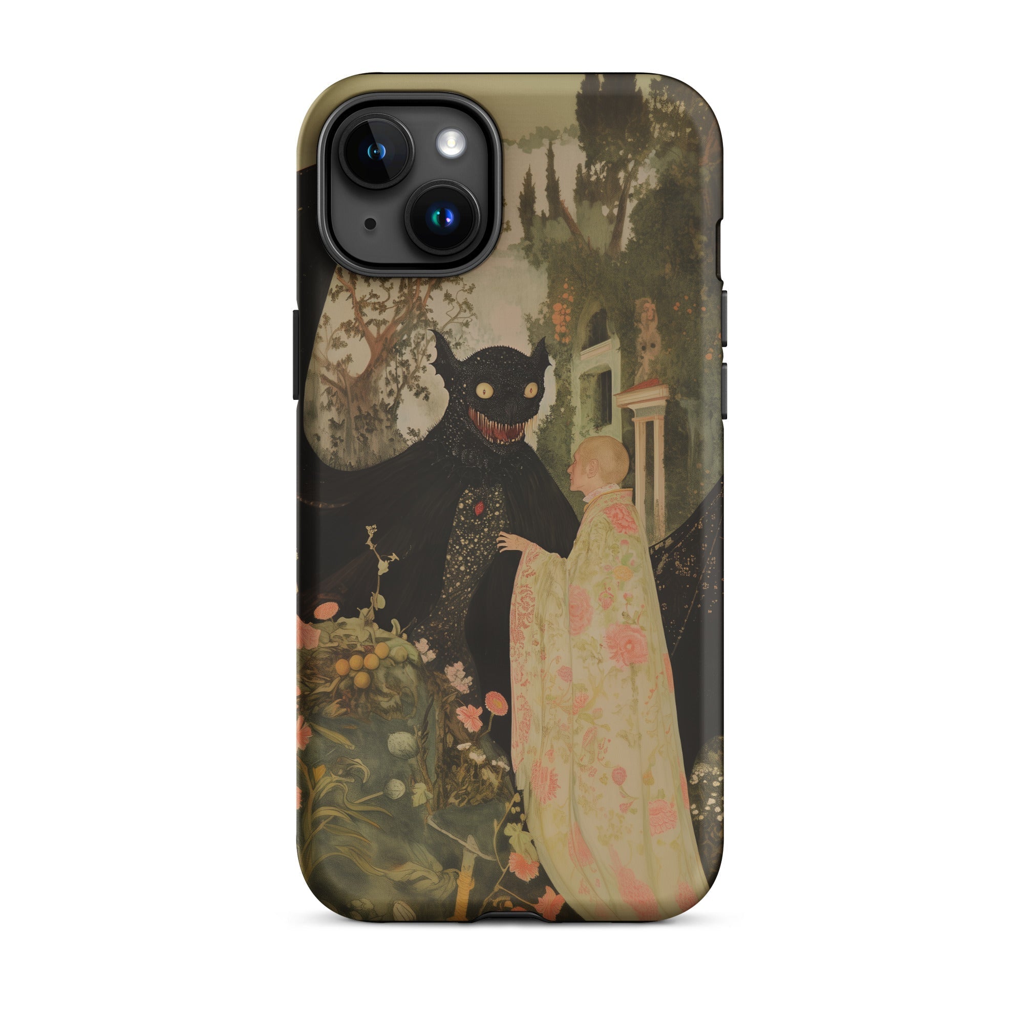 Home Sweet - Creepy Cute Demon Art Iphone Case, 15 Plus / Matte, Iphone Case Dark Fantasy Design