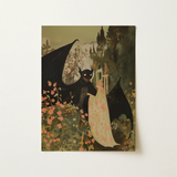 Home Sweet - Creepy Cute Demon Art Print / Canvas, 12x16’’ / 31x41cm / Unframed / no Border, Posters Prints & Visual Artwork, Toby Leon