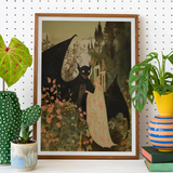 Home Sweet - Stampa d'arte demoniaca creepy-cute / Tela, Poster, Stampe e Opere d'Arte Visiva, Toby Leon