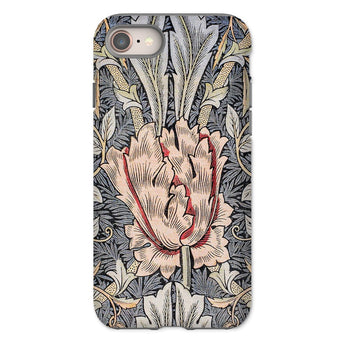 Honeysuckle - William Morris Floral Art Iphone Case 8 / Matte Ornate Floral-patterned Phone Case Prominent Central Tulip Design William
