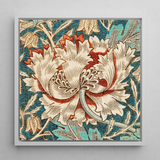 Honeysuckle - William Morris Blumenkunst-Print / Leinwand, 12x12’’ / 31x31cm / Weißer Rahmen, Poster, Drucke & visuelle Kunstwerke, Toby Leon