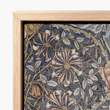 Framed Piece Art Intricate Floral Pattern Muted Golds William Morris’s Botanical, Wonderland, Morris Decorative