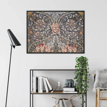 Honeysuckle - William Morris Floral Art Print / Canvas, William Morris’s Botanical, Morris’s Botanical Wonderland, William Morris Decorative
