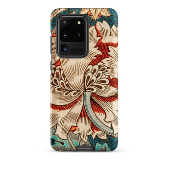 Honeysuckle - William Morris Phone Case Samsung Galaxy S20 Ultra / Matte Detailed Vintage-style Floral Pattern Cream Red Morris’s Botanical