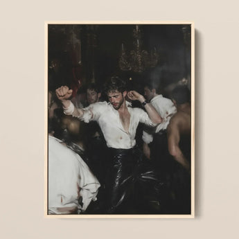 Hooked – Circuit Gay Afterparty Kunstdruck / Leinwand, 12x16’’ / 31x41cm / Naturrahmen, Poster Drucke & visuelle Kunstwerke, Toby Leon