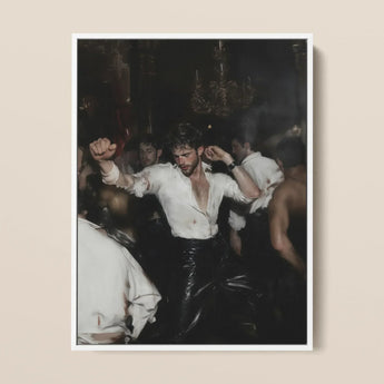 Hooked – Circuit Gay Afterparty Kunstdruck / Leinwand, 12x16’’ / 31x41cm / Weißer Rahmen, Poster Drucke & visuelle Kunstwerke, Toby Leon