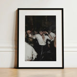 Hooked - Circuit Gay Afterparty Art Print / Canvas Black-framed Man White Shirt Shiny Black Underground, Prints