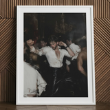 Hooked - Circuit Gay Afterparty Art Print / Canvas White Framed Photo Man Leather Pants Open Shirt Underground, Prints