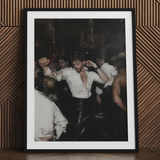 Hooked – Circuit Gay Afterparty Kunstdruck / Leinwand, 24x32’’ / 61x81cm / Schwarzer Rahmen / Passepartout, Poster Drucke & visuelle Kunstwerke, Toby Leon