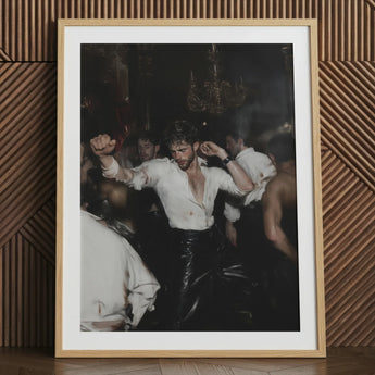 Hooked – Circuit Gay Afterparty Kunstdruck / Leinwand, 24x32’’ / 61x81cm / Naturrahmen / Passepartout, Poster Drucke & visuelle Kunstwerke, Toby Leon