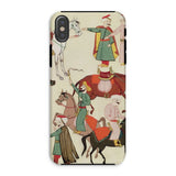A Horse Market - Islamic School Phone Case Iphone Xs / Matte Phone Case Historical Equestrian Scene Islamic School Iphone, Dust-flecked