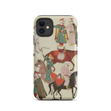 A Horse Market - Islamic School Phone Case Iphone 11 / Matte Phone Case Historical Illustration Islamic School Iphone, Dust-flecked Hush,
