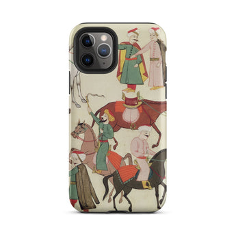 A Horse Market - Islamic School Phone Case Iphone 11 Pro / Matte Phone Case Historical Illustration Islamic School Iphone, Dust-flecked
