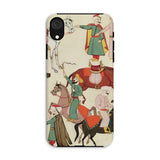 A Horse Market - Islamic School Phone Case Iphone Xr / Matte Phone Case Historical Illustration Islamic School Iphone, Dust-flecked Hush,